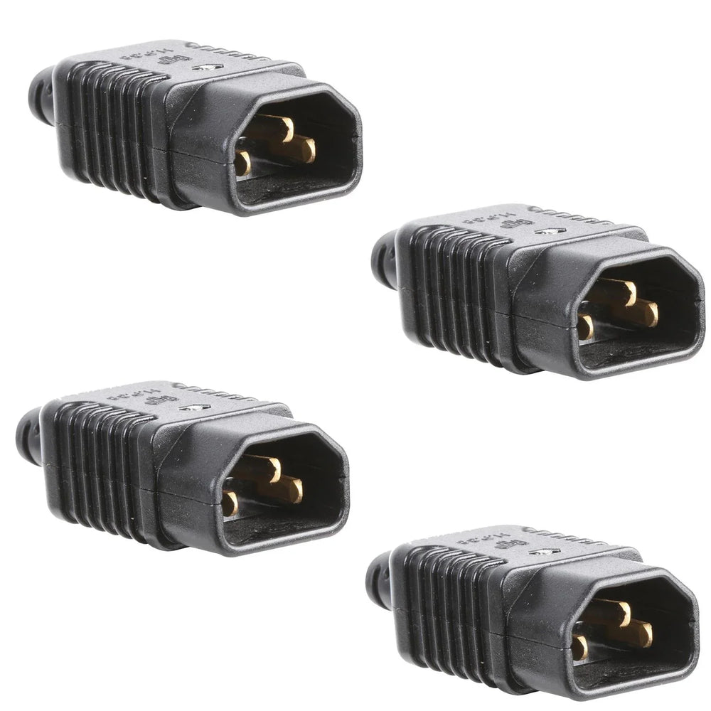 4 x Pro-Elec Rewrieable IEC C14 Plug