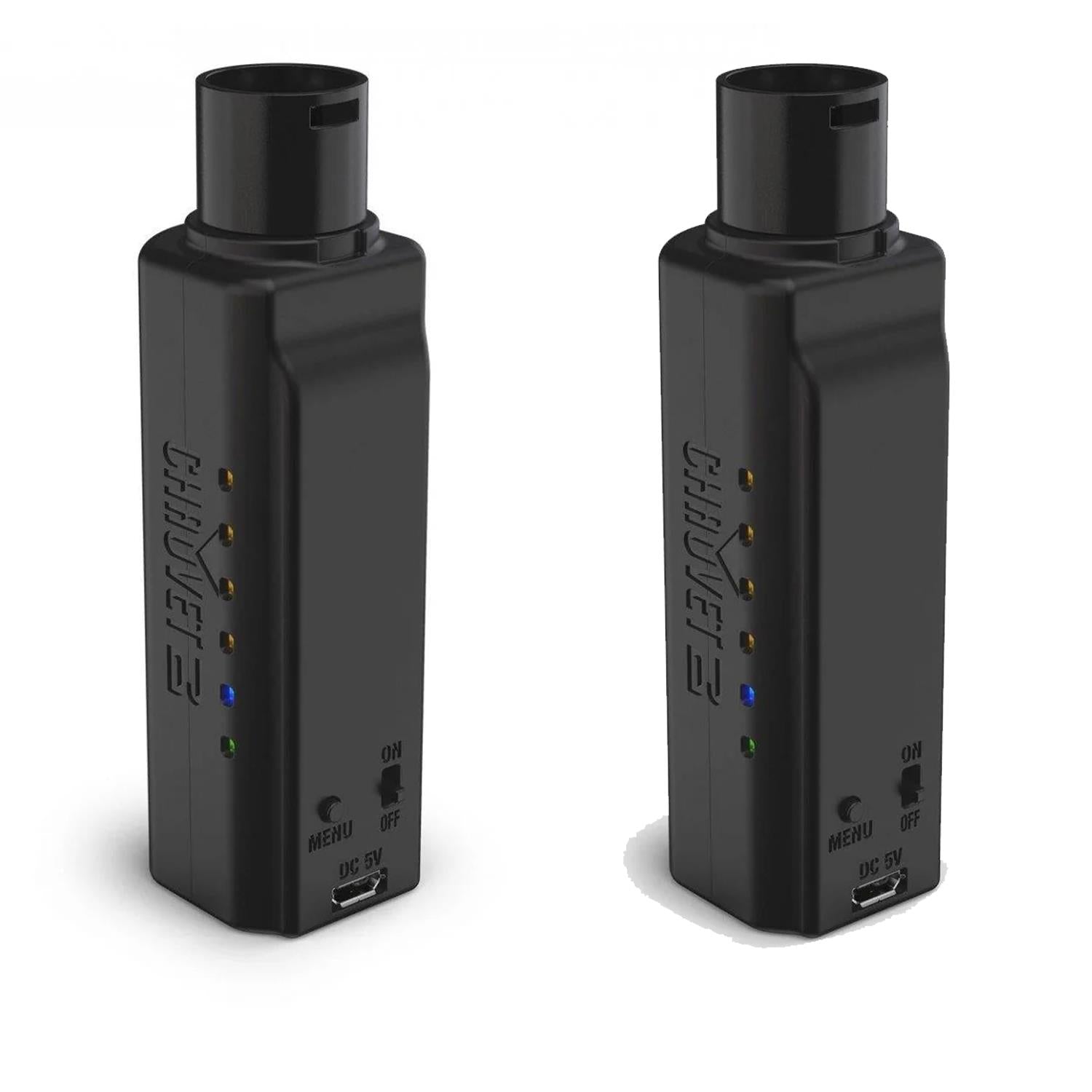 2 x Chauvet D-Fi XLR TX Wireless DMX Transmitter