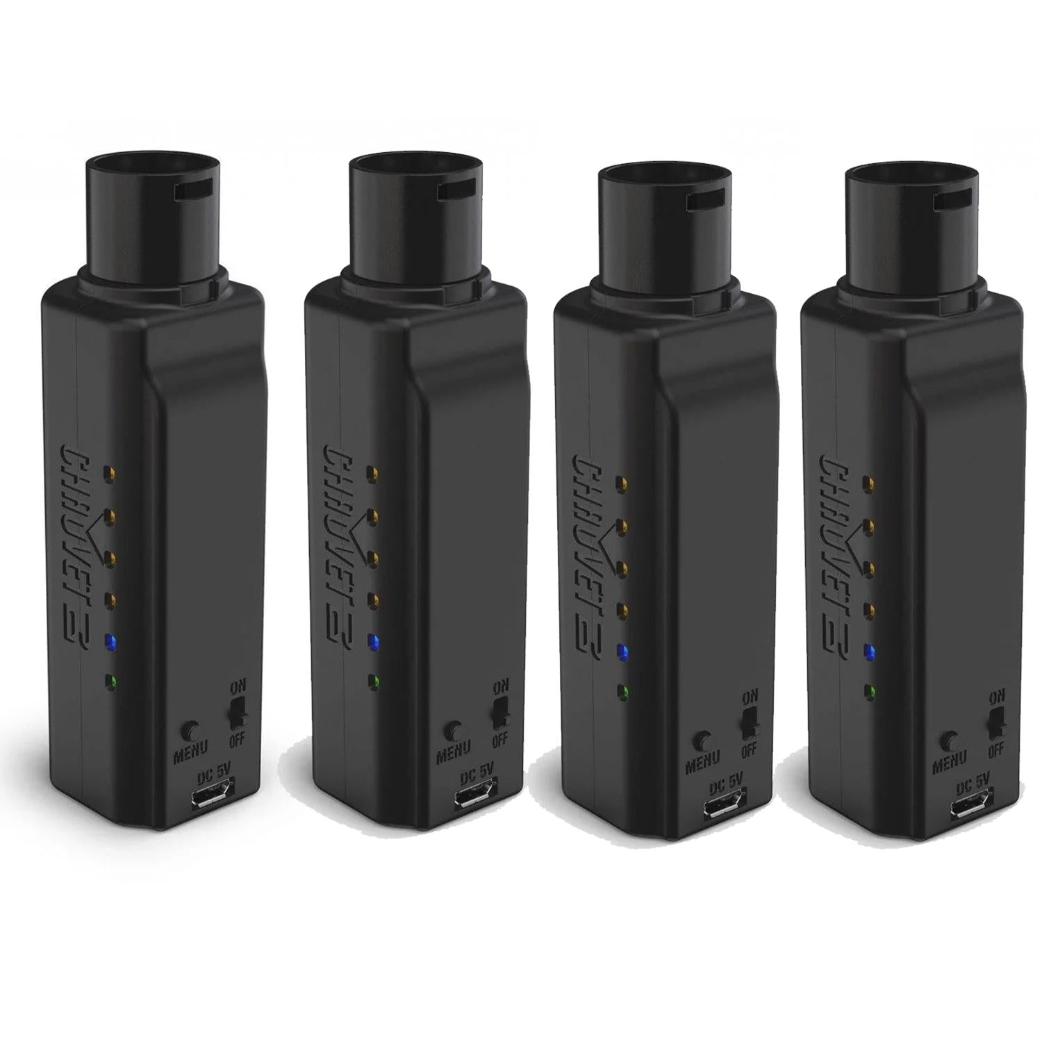 4 x Chauvet D-Fi XLR TX Wireless DMX Transmitter