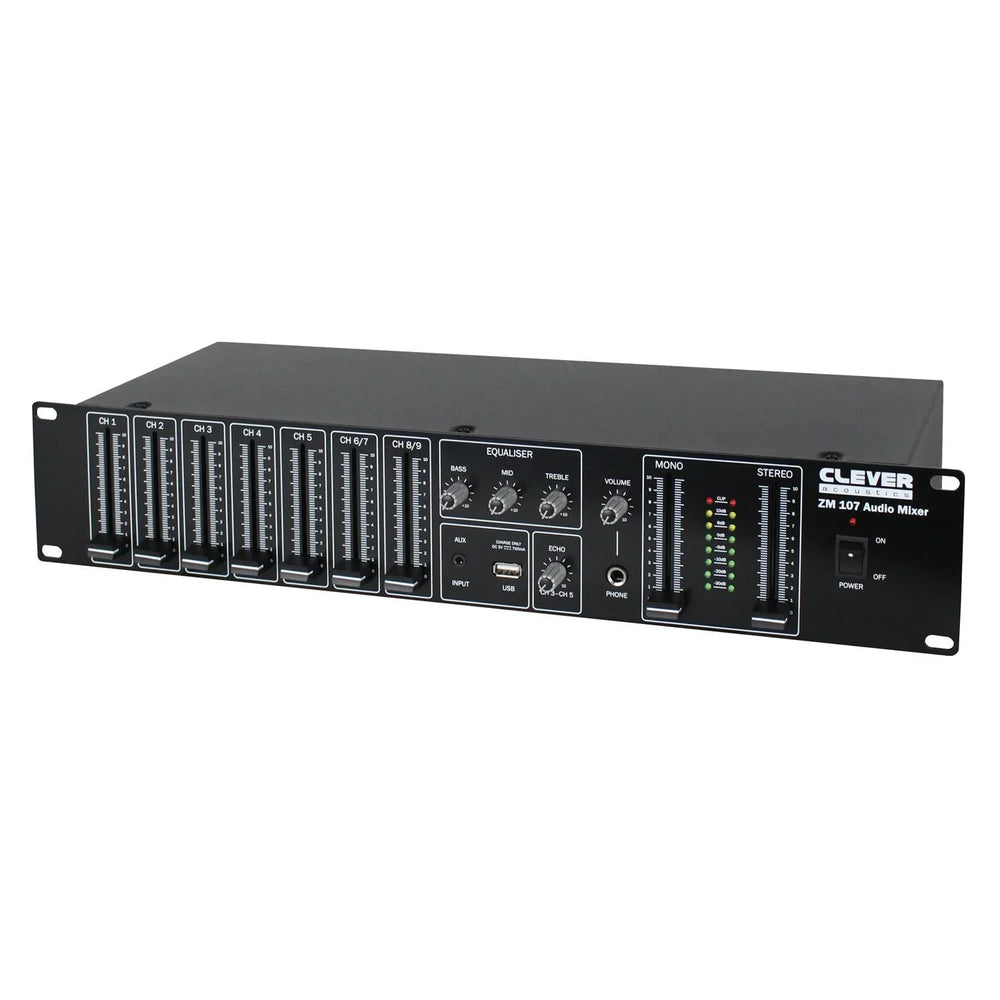 Clever Acoustics ZM 107 19" Rackmount Audio Mixer
