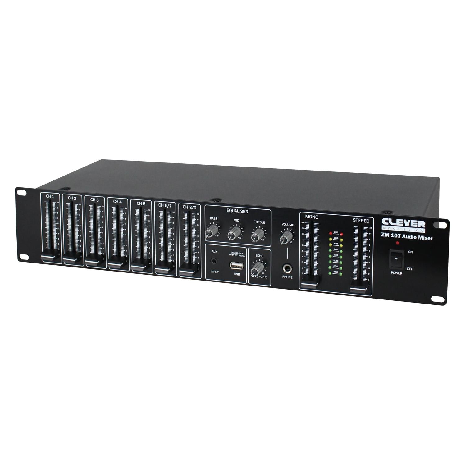 Clever Acoustics ZM 107 19" Rackmount Audio Mixer