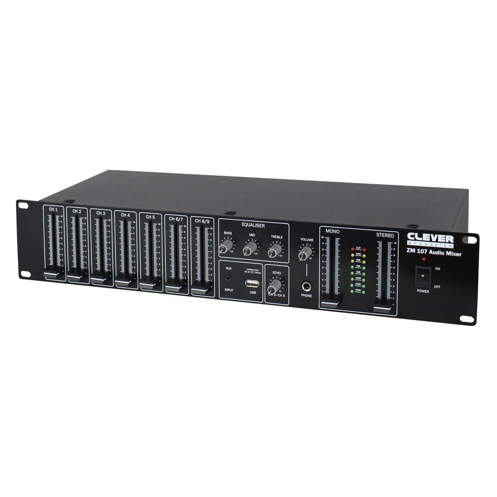 Clever Acoustics ZM 107 19" Rackmount Audio Mixer