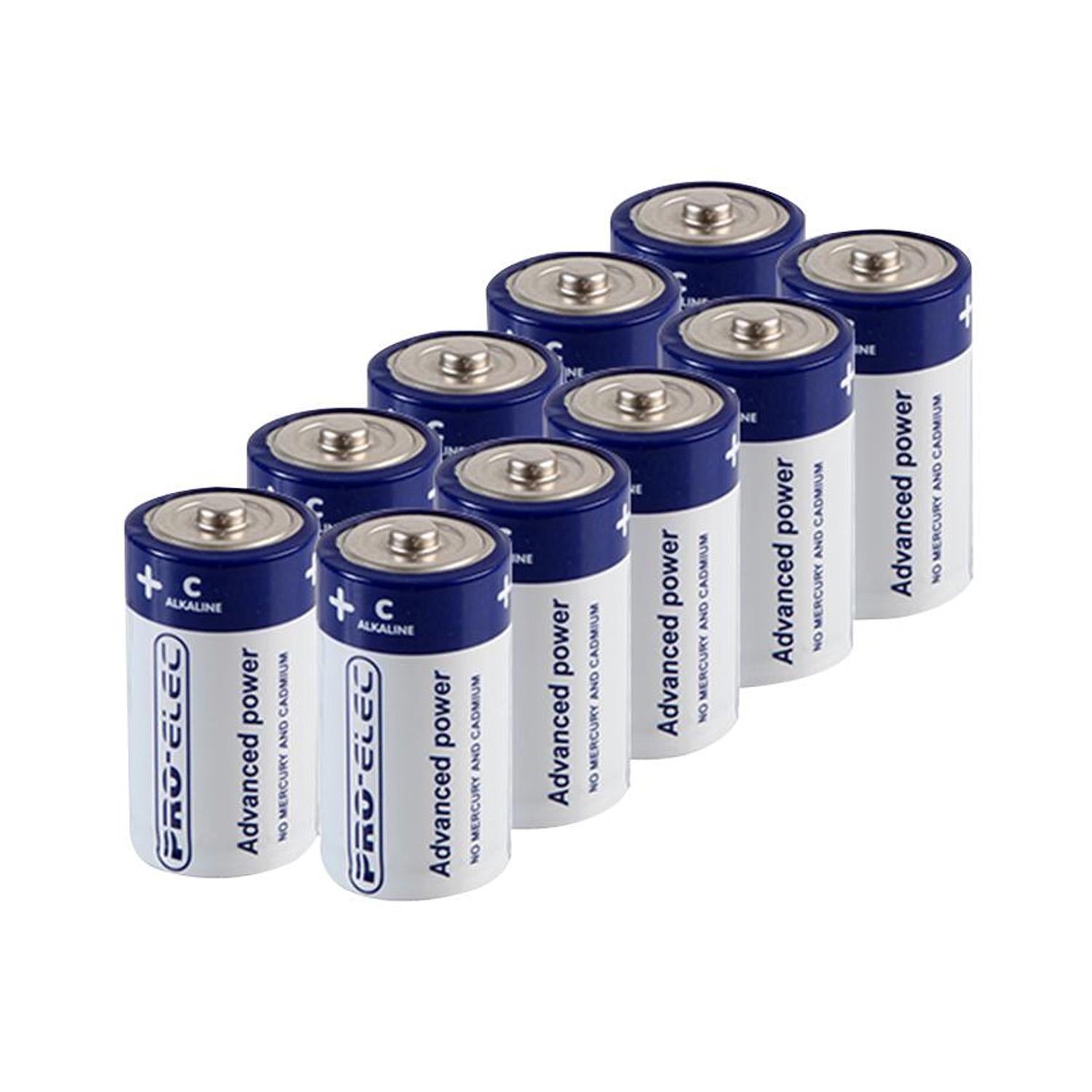 Pro Elec C Ultra Alkaline Batteries 10 Pack