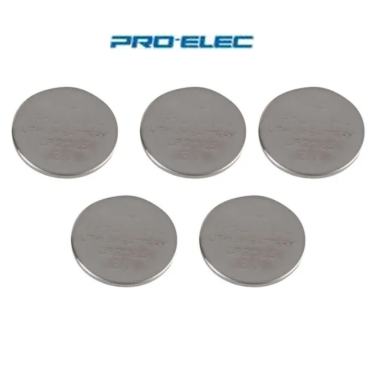 Pro Elec CR2025 Lithium Button Cell Battery 5 Pack