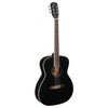 J.N Guitars BES - A BK Black Acoustic Auditorium Guitar with Solid Spruce Top, Bessie series
