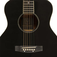 J.N Guitars BES-A MINI BK Acoustic Travel Guitar with Solid Spruce Top, Bessie series - DY Pro Audio