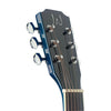 J.N Guitars BES - A TBB Transparent Blueburst Acoustic Auditorium Guitar with Solid Spruce Top, Bessie series
