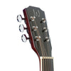J.N Guitars BES - A TRB Transparent Redburst Acoustic Auditorium Guitar with Solid Spruce Top, Bessie series