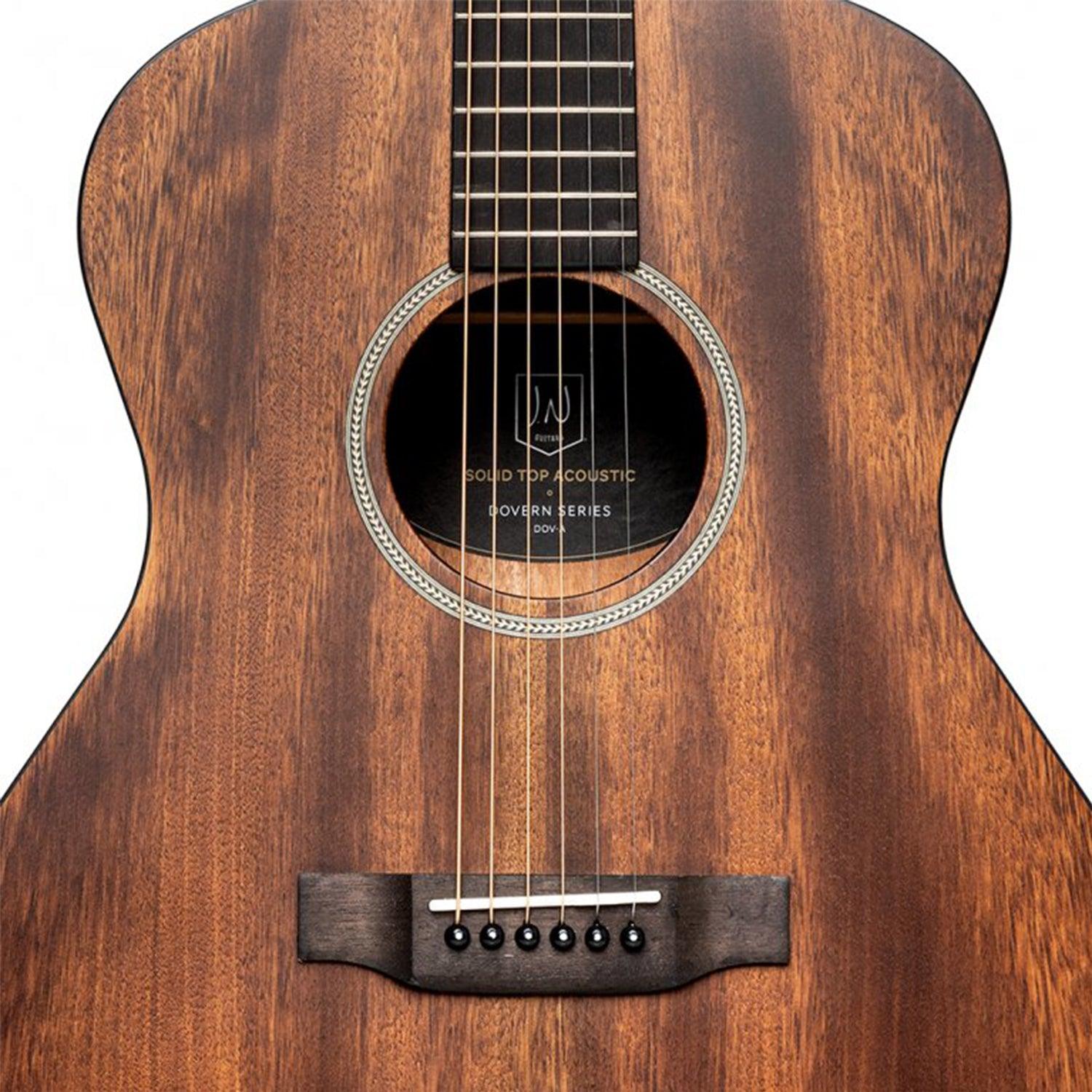 J.N.Guitars DOV-A Acoustic Auditorium Guitar with Solid Mahogany Top, Dovern series - DY Pro Audio