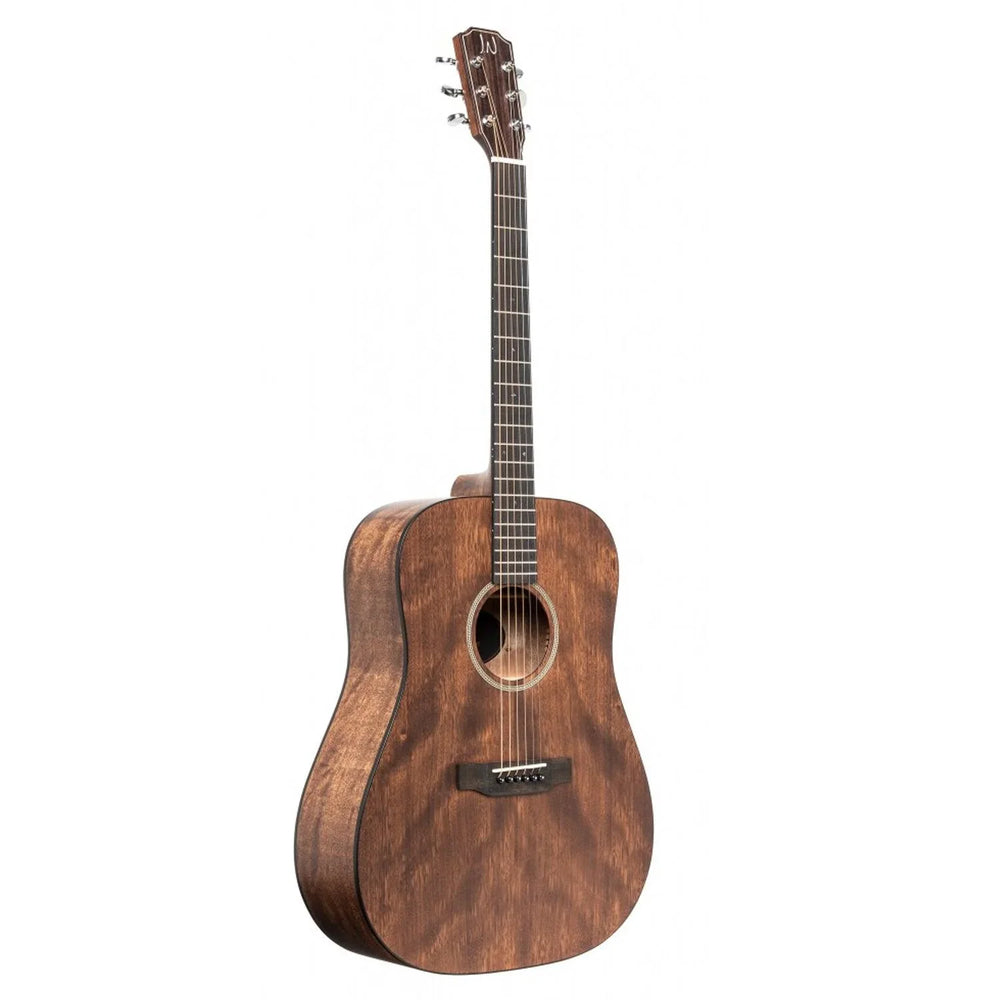 J.N.Guitars DOV - D Acoustic Dreadnought Guitar with Solid Mahogany Top, Dovern series