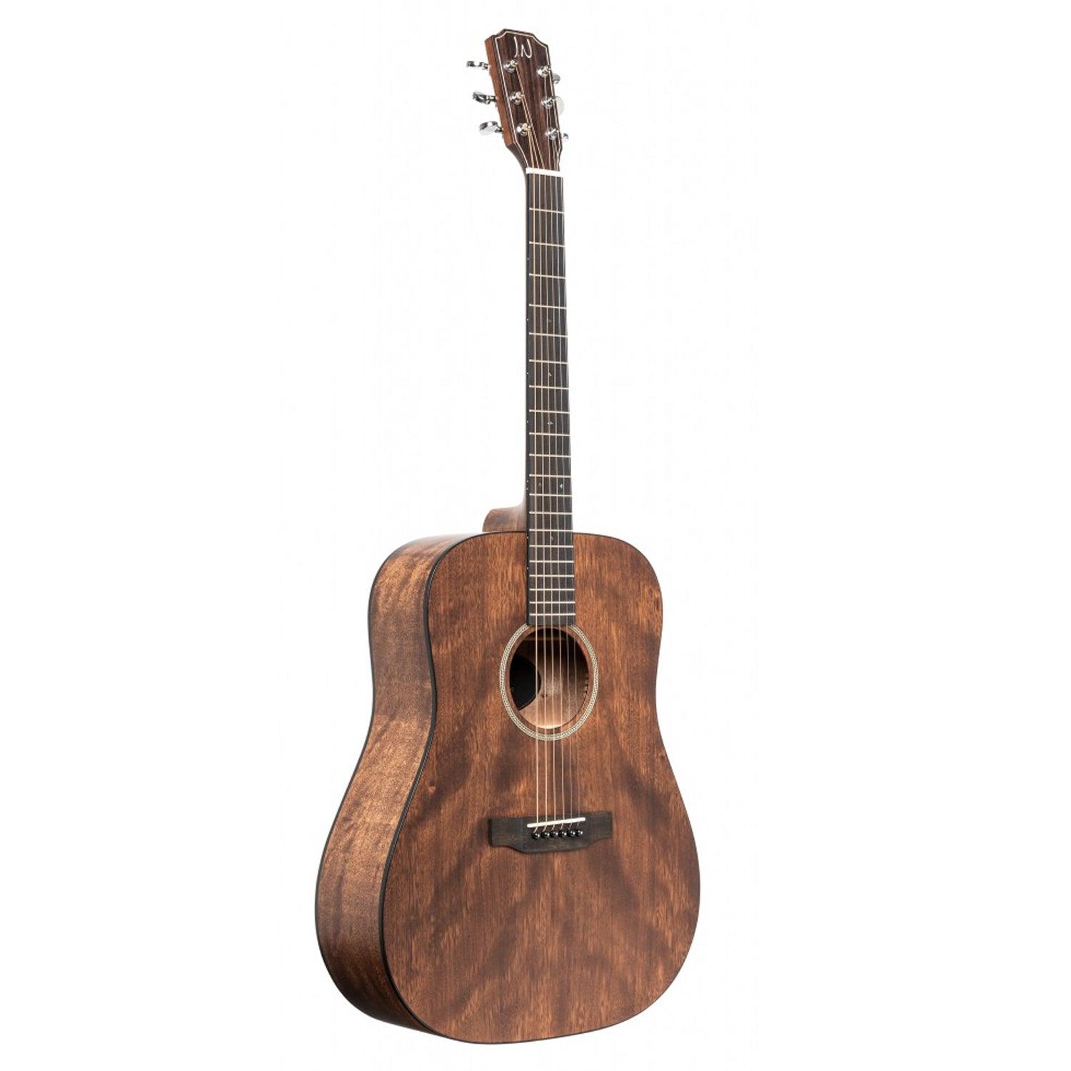 J.N.Guitars DOV-D Acoustic Dreadnought Guitar with Solid Mahogany Top, Dovern series - DY Pro Audio