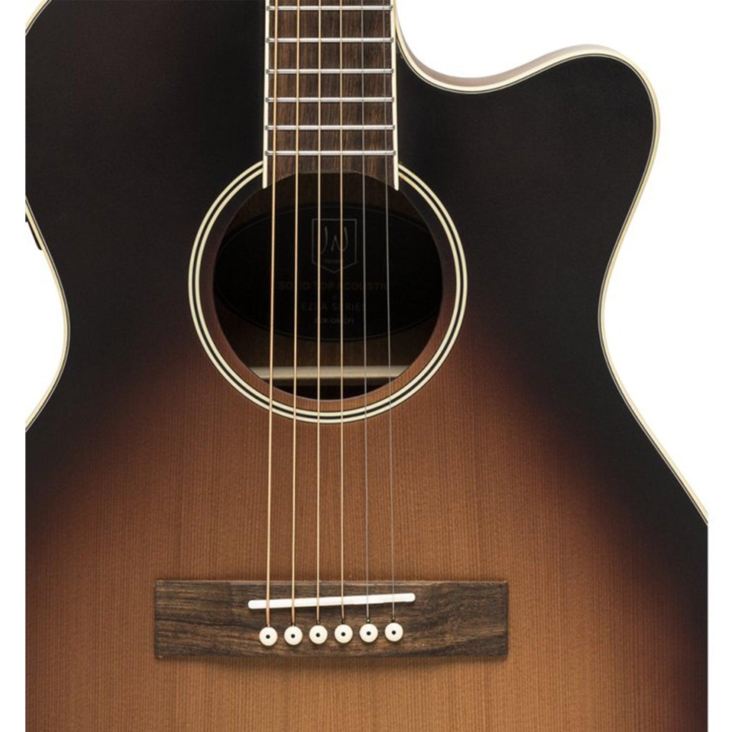 J.N.Guitars EZR-OM 4/4 Acoustic Orchestra Guitar with Solid Cedar Top, Ezra series - DY Pro Audio