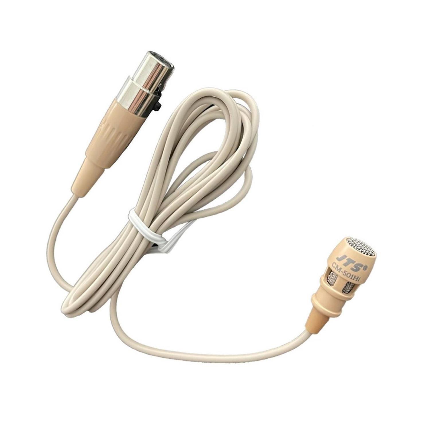 JTS CM-501Hi Beige Condenser Lavaliere Microphone - DY Pro Audio