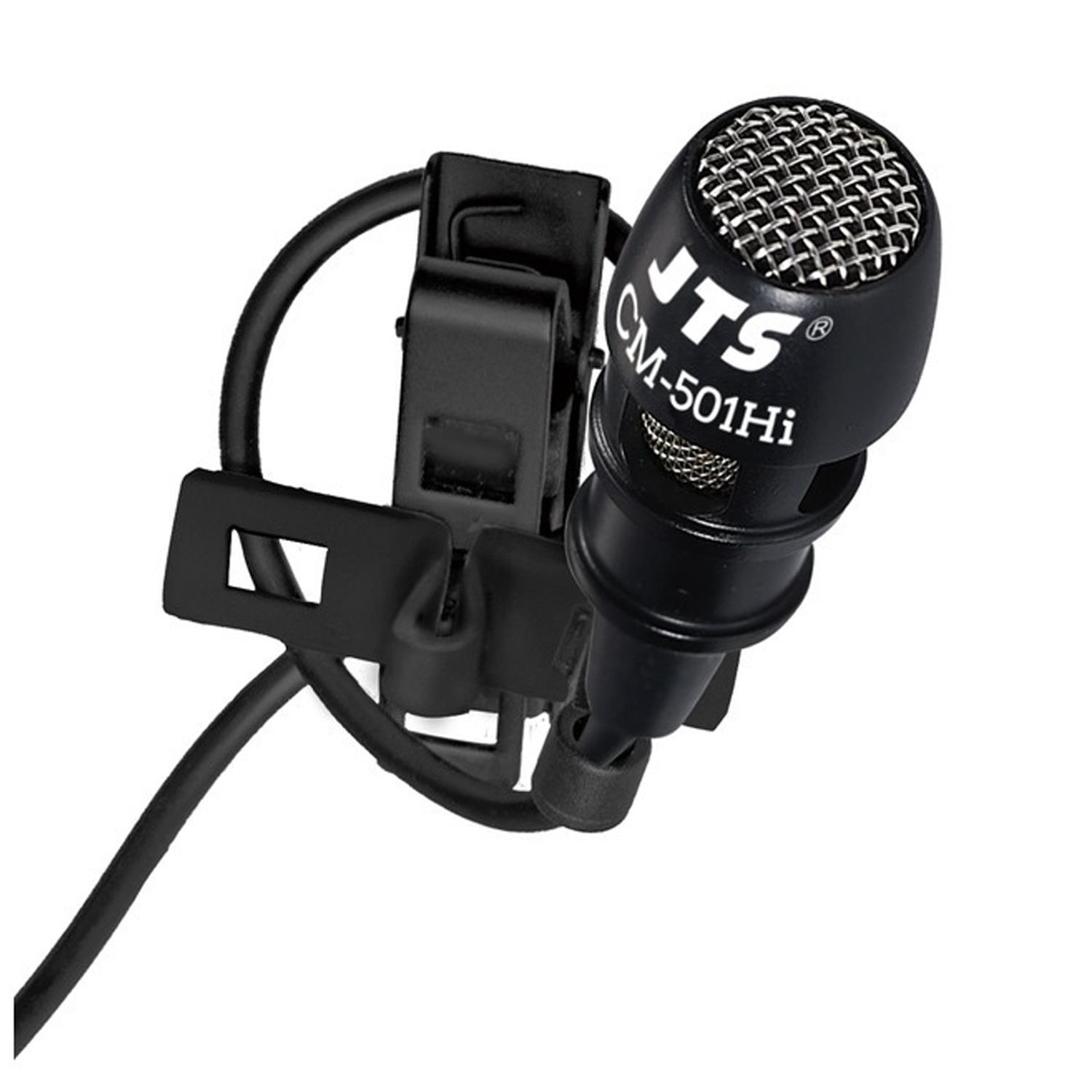 JTS CM-501Hi Black Condenser Lavaliere Microphone - DY Pro Audio