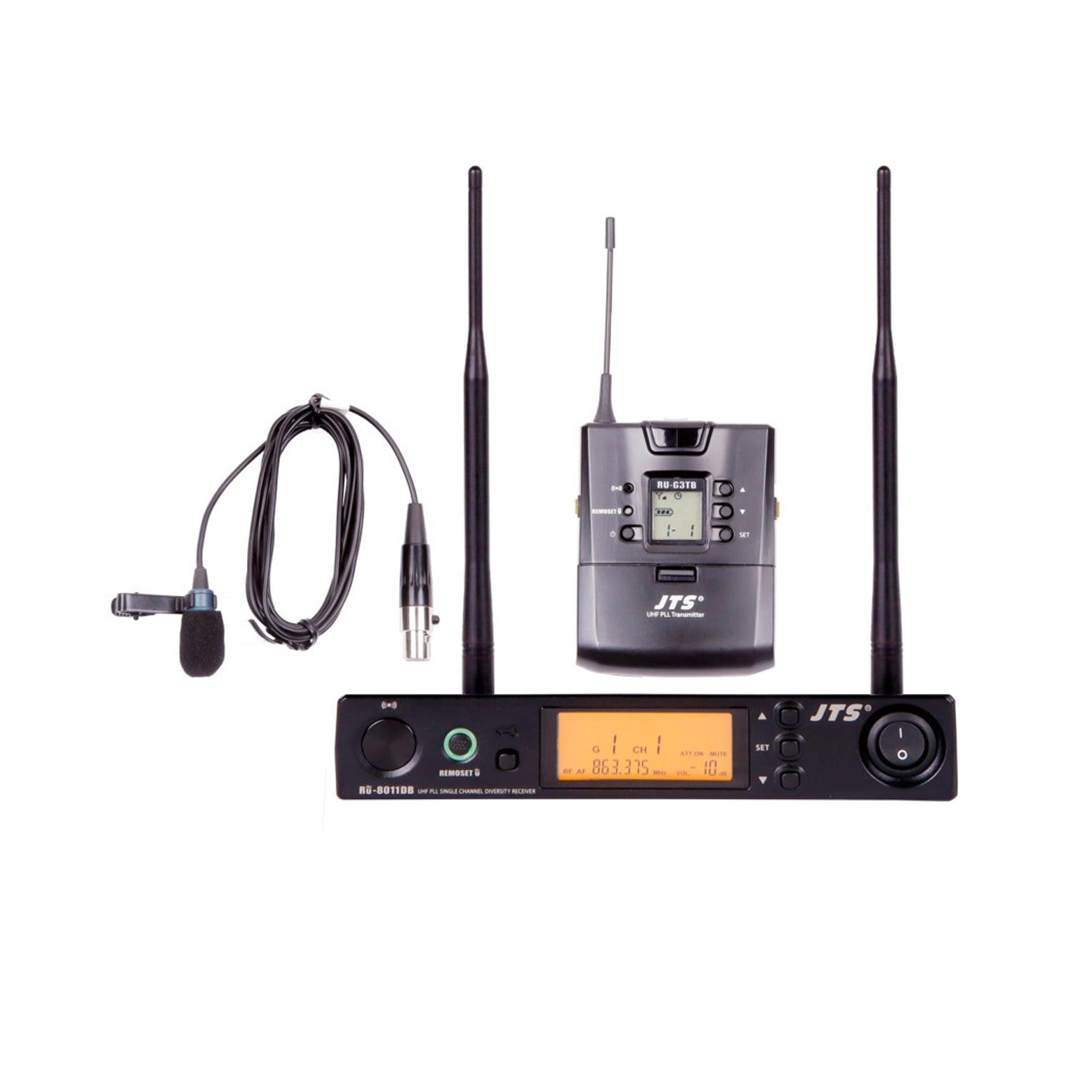 JTS RU-8011DB RU-G3TB+CM-501 Single Channel UHF Bodypack Wireless System (823-865Mhz) - DY Pro Audio