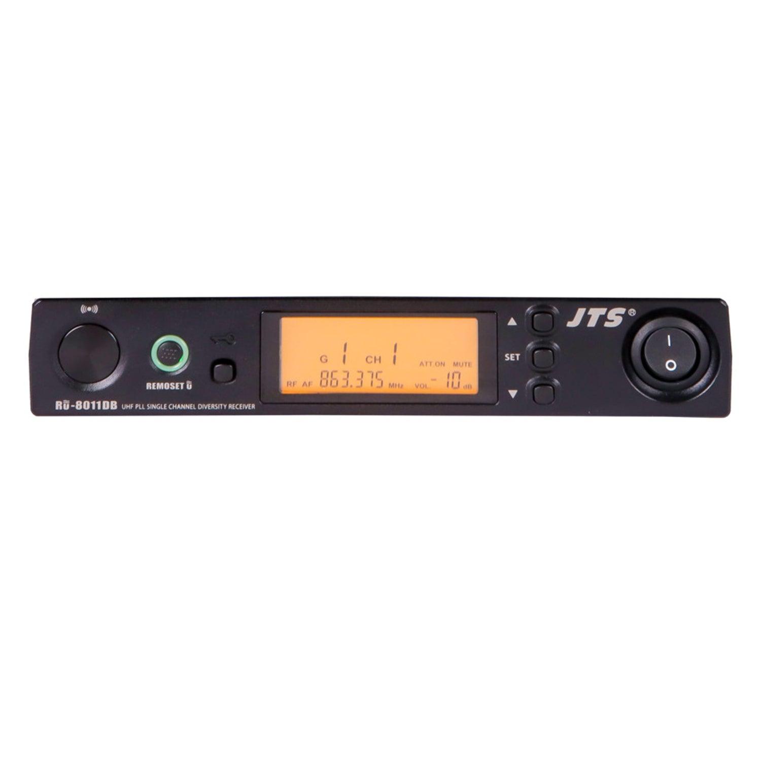 JTS RU-8011DB RU-G3TB+CM-501 Single Channel UHF Bodypack Wireless System (823-865Mhz) - DY Pro Audio