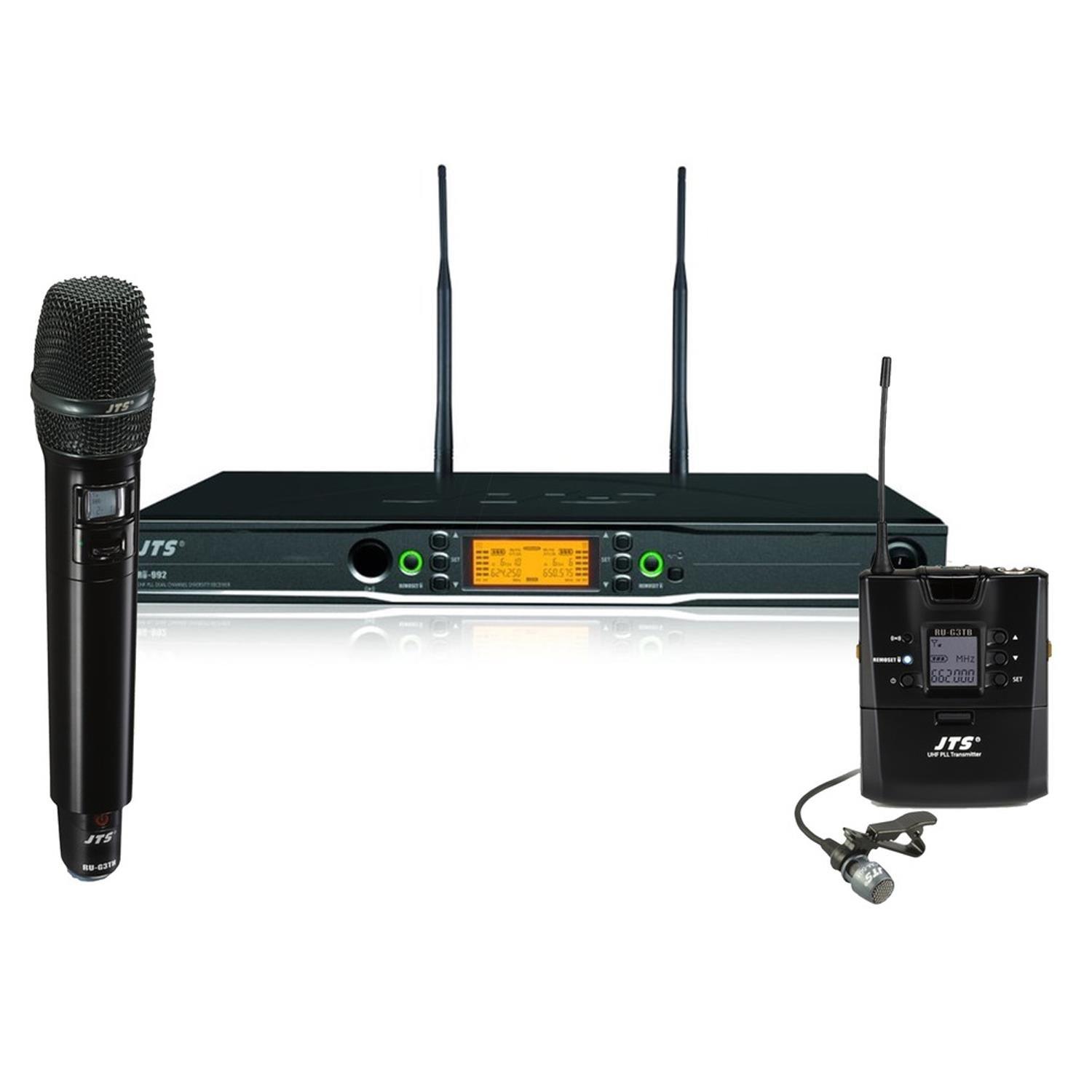 JTS RU-992 Wireless Microphone & Beltpack Combo Package - DY Pro Audio