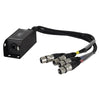 LEDJ 5 - Pin Female XLR etherCON to DMX Multicore Adaptors with Tails