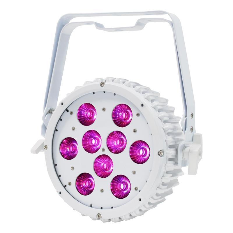 LEDJ 9HEX10 RGBWAUV Intense LED Slim Par White - DY Pro Audio