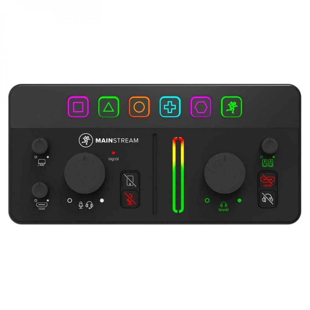 Mackie Mainstream Live Streaming and Video Capture interface