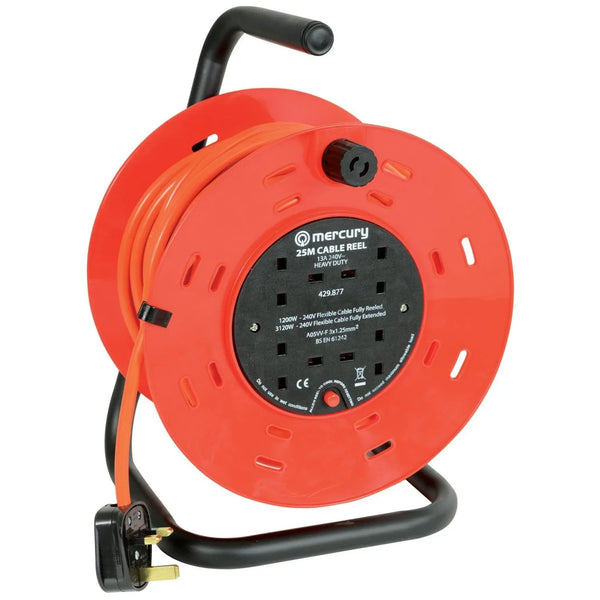 Mercury 4 - Gang Extension Drum with Thermal Cut - Out 25m