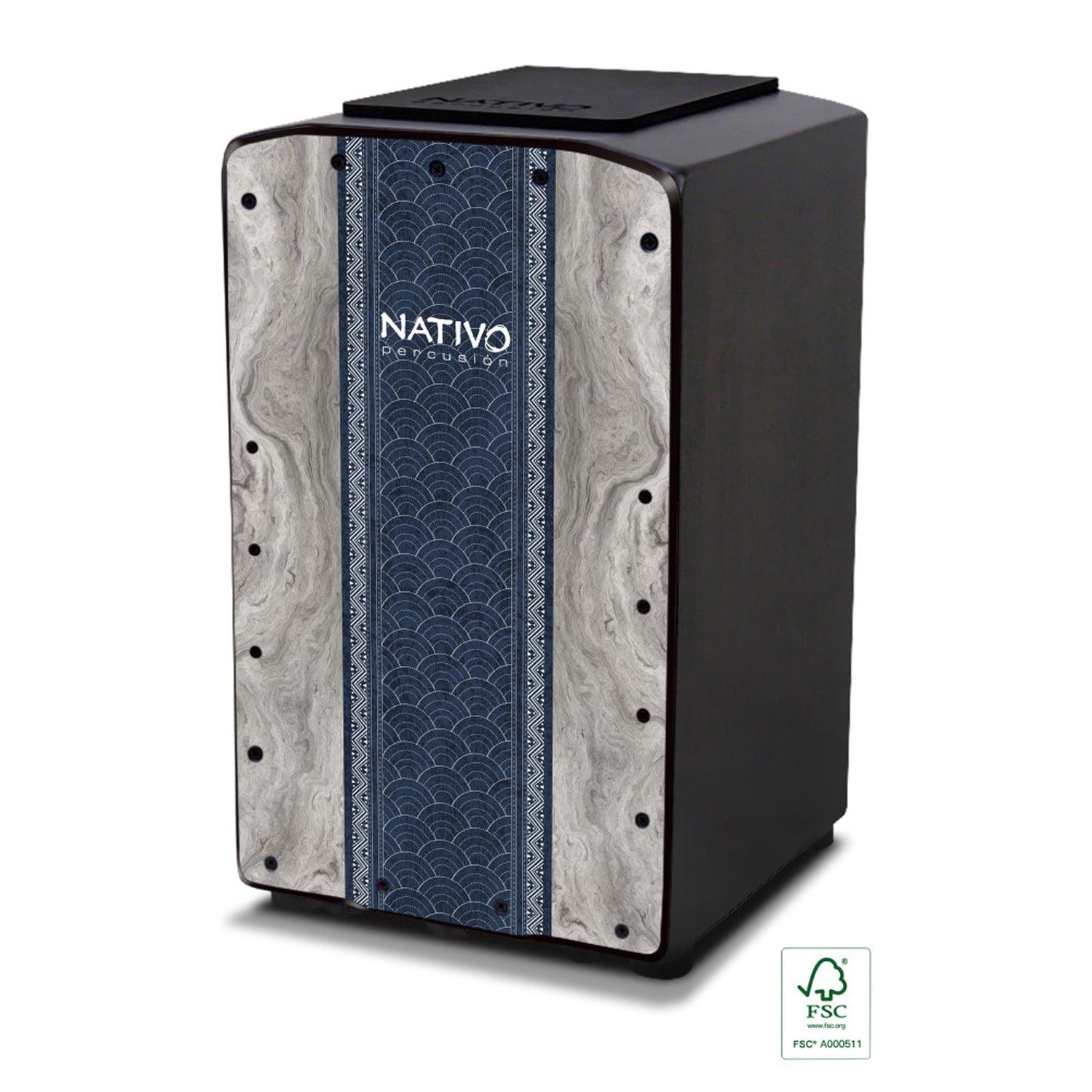 Nativo PRO-INDIGO Pro Series Cajon Indigo Front Board Finish - DY Pro Audio