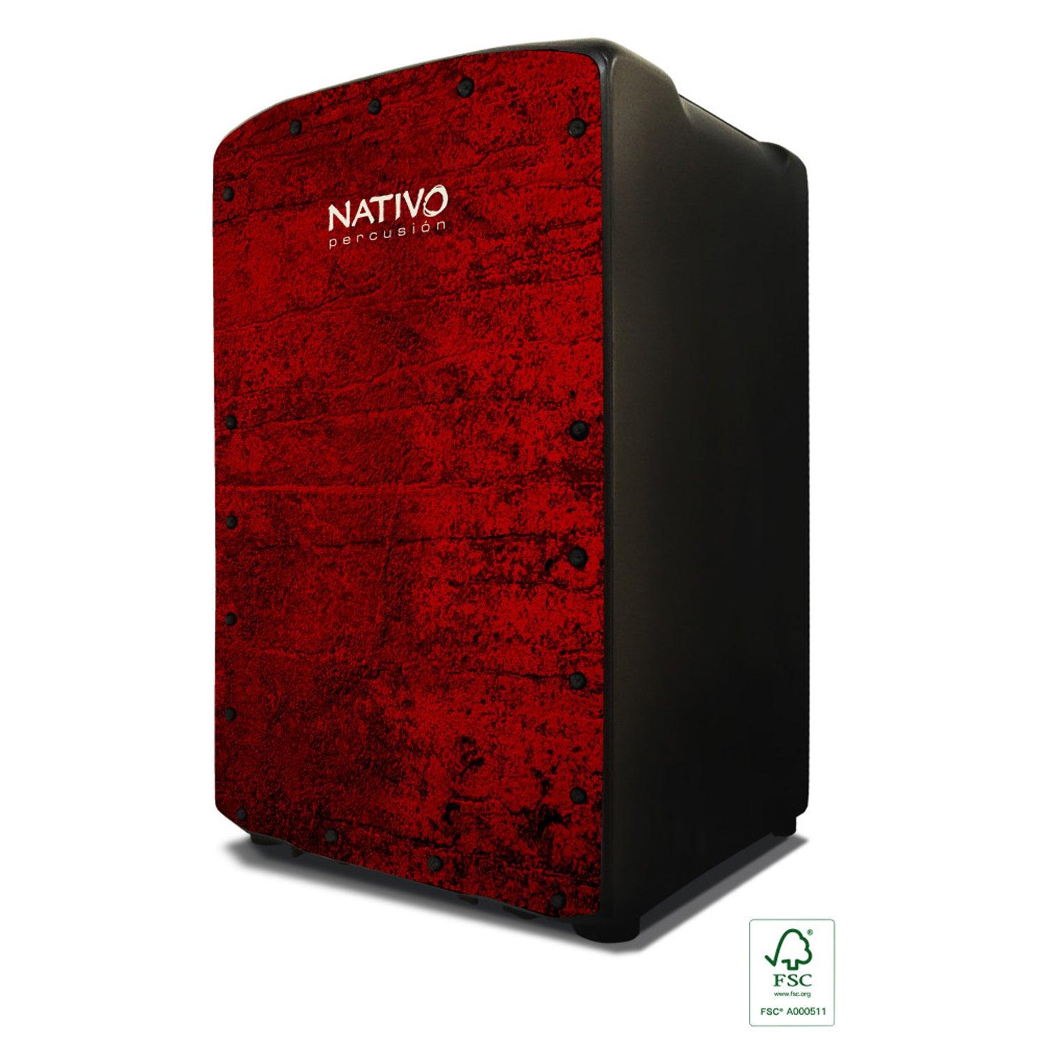 Nativo PROPL-RED Pro Plus Series Cajon Red Front Board Finish - DY Pro Audio