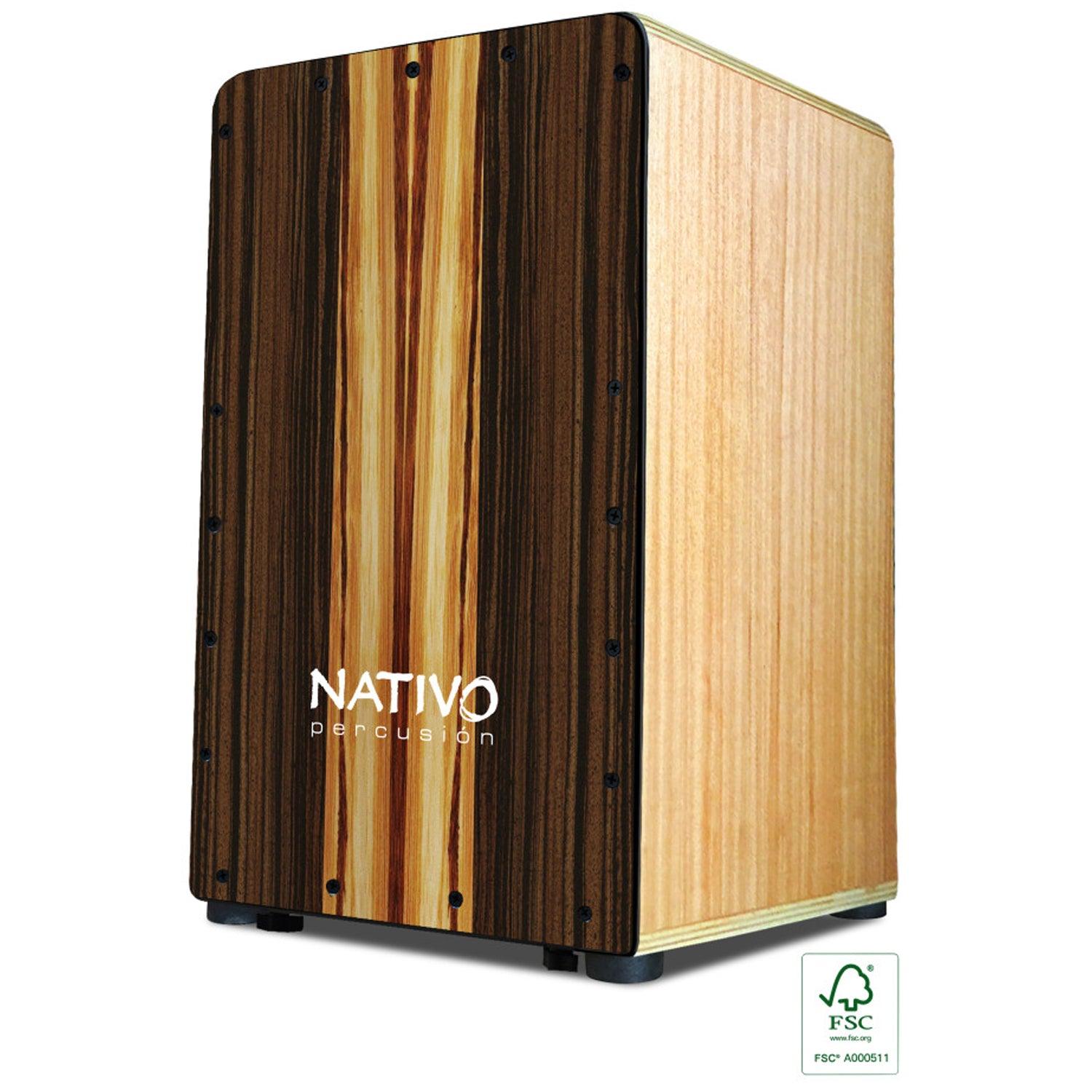 Nativo STUD-MACCHIATO Studio Series Standard-sized Class A Oak Cajon MACCHIATO Front Boad Finish - DY Pro Audio