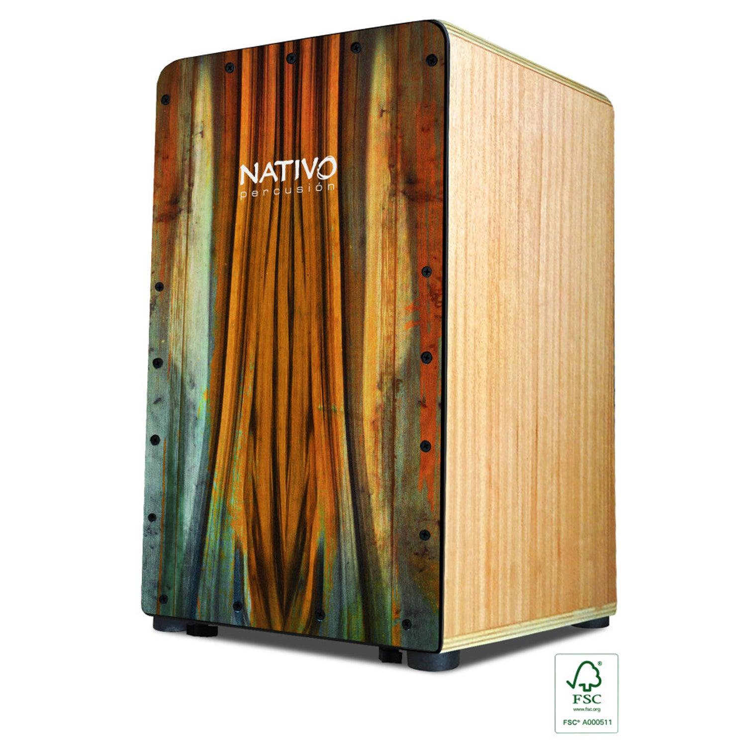 Nativo STUD-PACHA Studio Series Standard-sized Class A Oak Cajon Pacha Front Boad Finish - DY Pro Audio