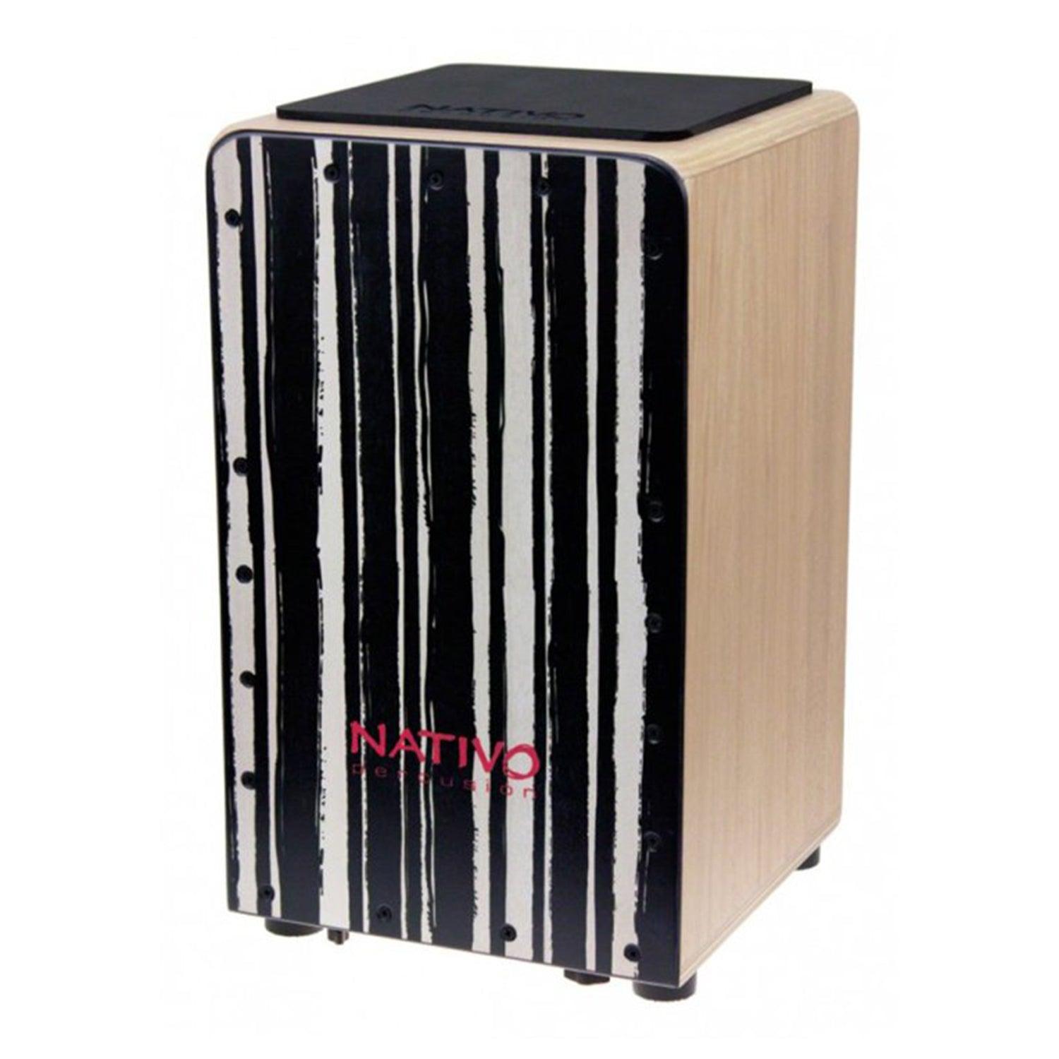 Nativo STUD-ZEBRA Studio Series Standard-sized Class A Oak Cajon Zebra Front Board Finish - DY Pro Audio