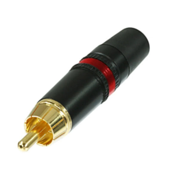 Neutrik NYS373 Red Phono Plug with Gold Plated Contacts