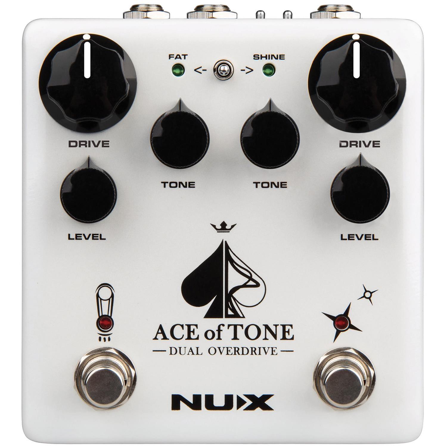 NUX Ace of Tone Dual Stacked Overdrive Pedal - DY Pro Audio