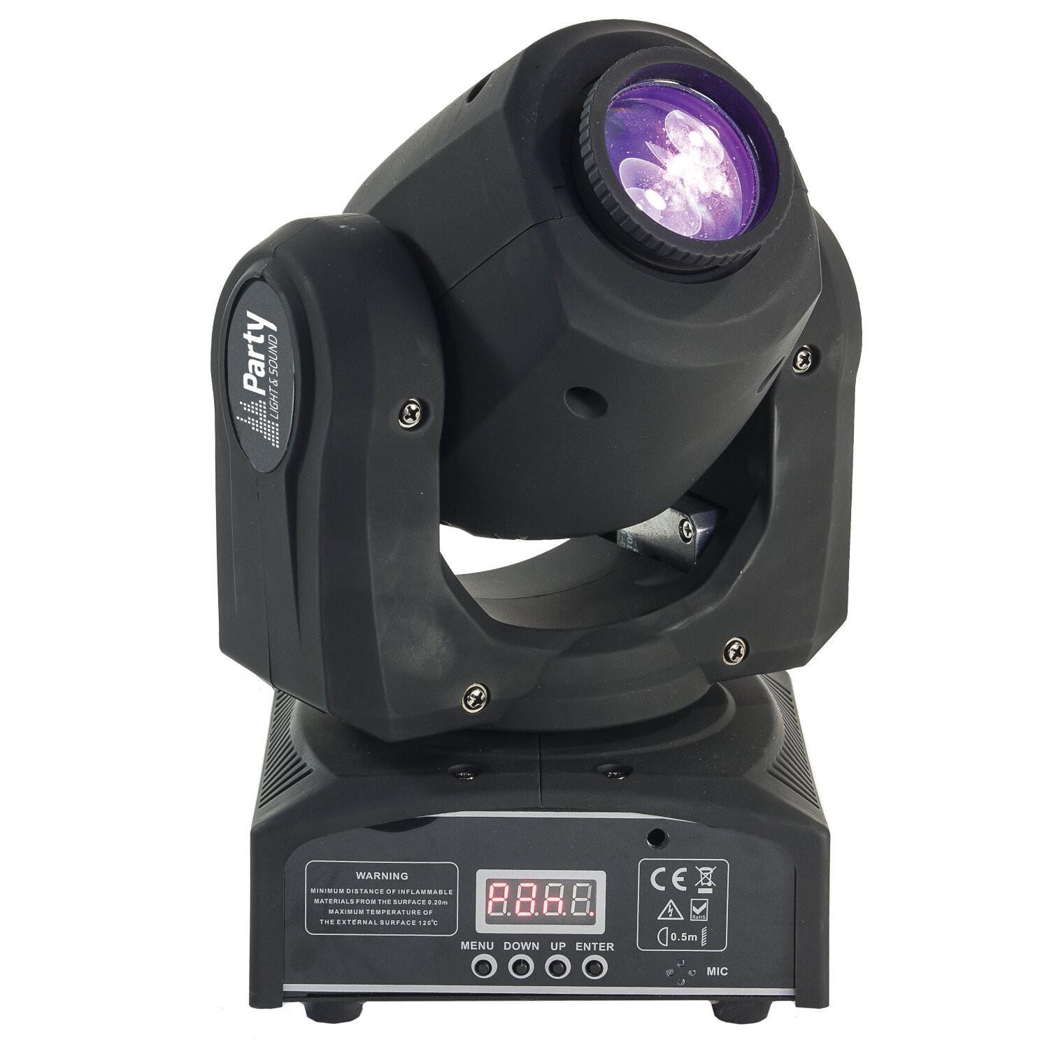 Party light and Sound Party-SPOT 7 10W White LED Moving Head - DY Pro Audio