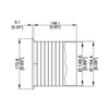 Penn Elcom 150mm Black Plastic Speaker Cabinet Port Tube - DY Pro Audio