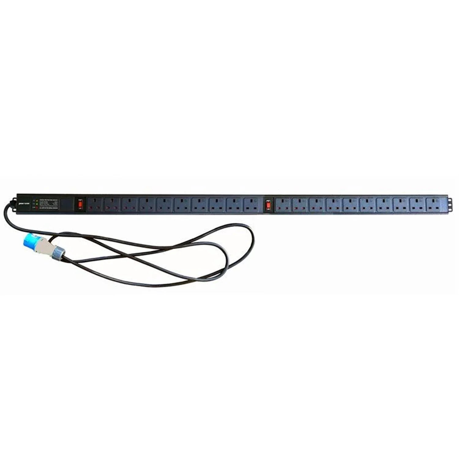 Penn Elcom 20 Way UK Vertical Rack Mount PDU