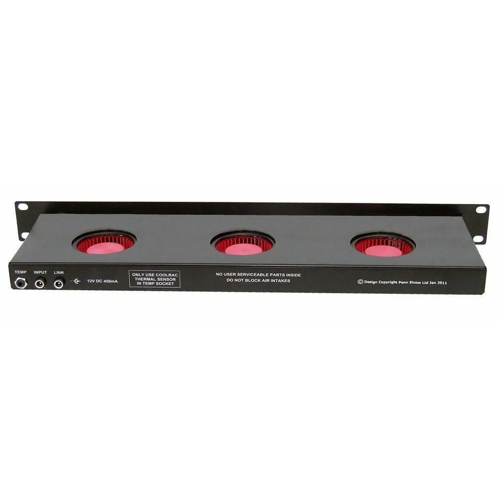 Penn Elcom COOLRAC - B 1U Black CoolRac Quiet Hot Air Extraction Unit