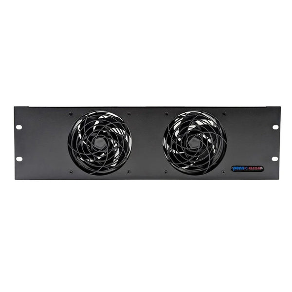 Penn Elcom FP02-Q-3U 3U Low Noise Heat Extraction Unit with Two Fans - DY Pro Audio