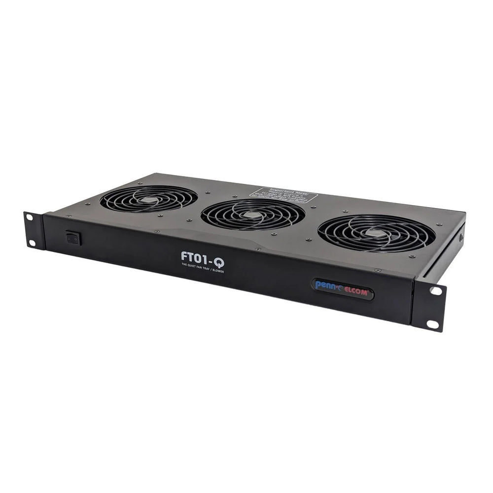 Penn Elcom FT01 - Q 1U Quiet and Versatile Rack Fan Unit
