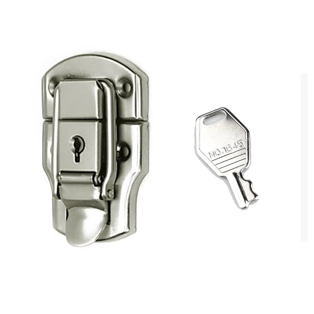 Penn Elcom L0953N Medium Nickel Osaka Lockable Draw Latch with Key Lock - DY Pro Audio