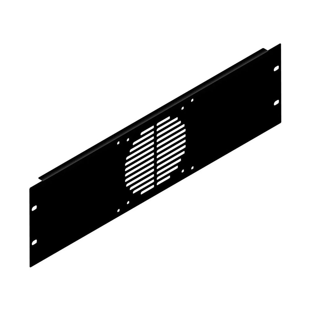 Lcomq Rack Panel Penn Elcom R1268/3UK/F1 3U Black Flanged Rack Panel with Vents for 1 x