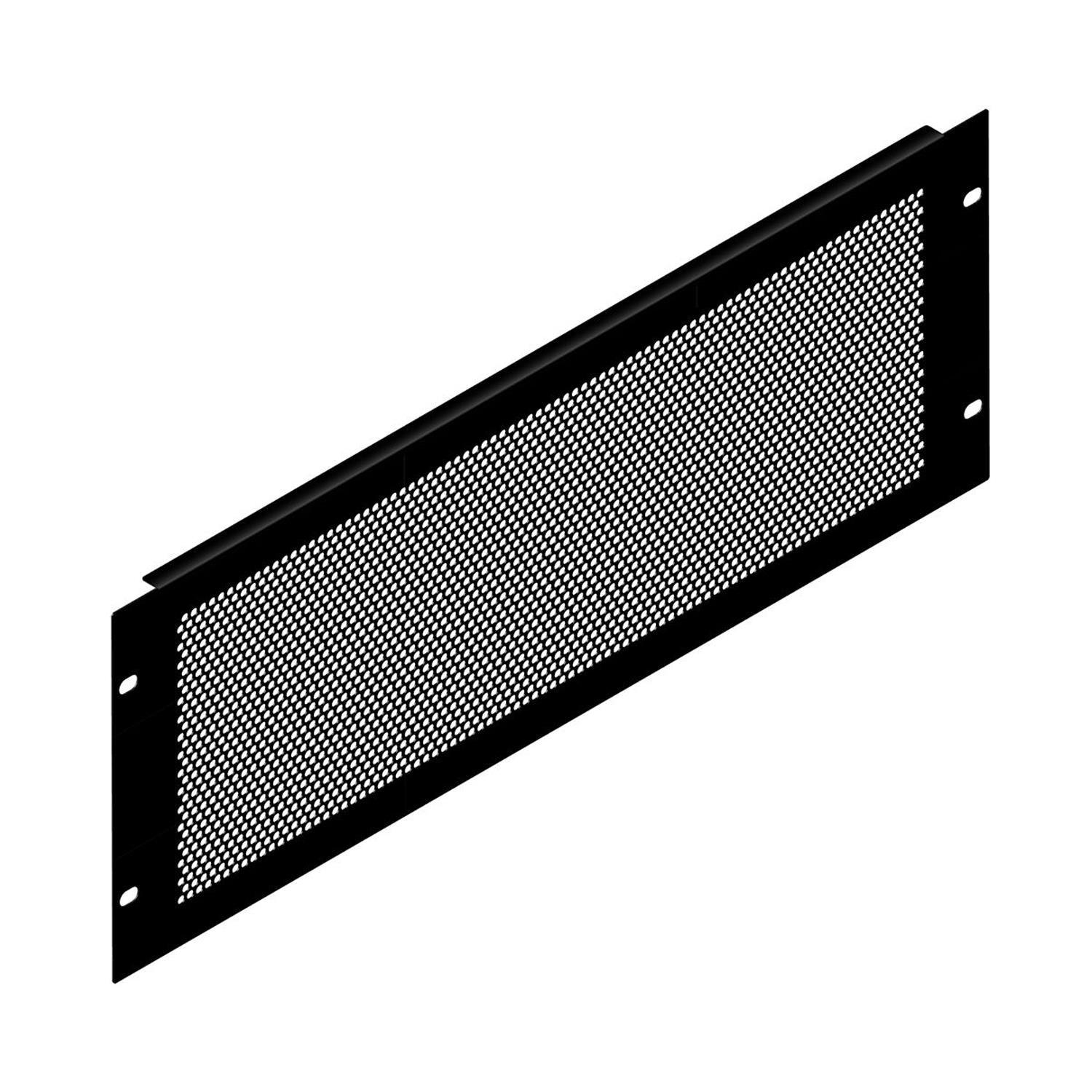 Penn Elcom R1286/4UVK 4U Black Perforated Flanged Rack Panel - DY Pro Audio