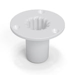 Penn Elcom White Die-Cast Zinc Top Hat for 35mm Poles - DY Pro Audio