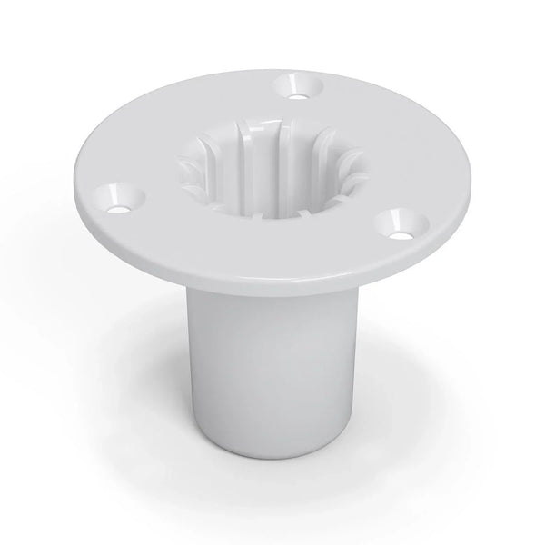 Penn Elcom White Die-Cast Zinc Top Hat for 35mm Poles - DY Pro Audio