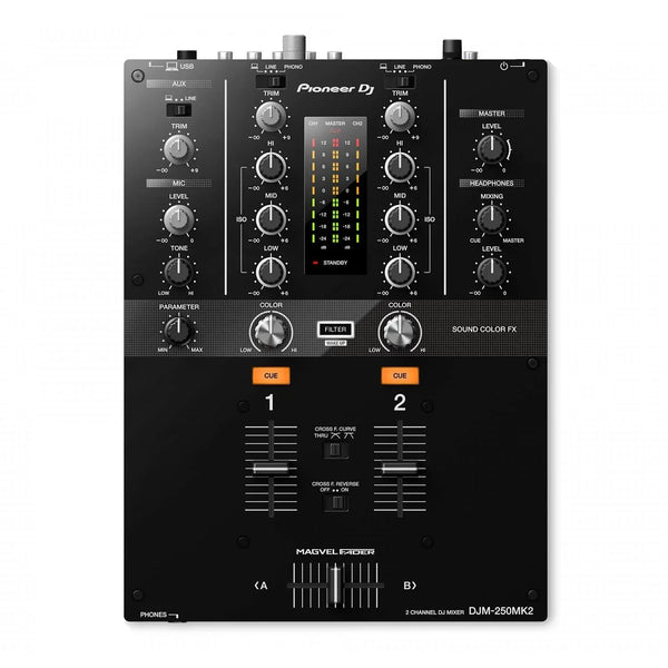 Pioneer DJ DJM - 250MK2 2Ch DJ Mixer with USB and On - Board Effects