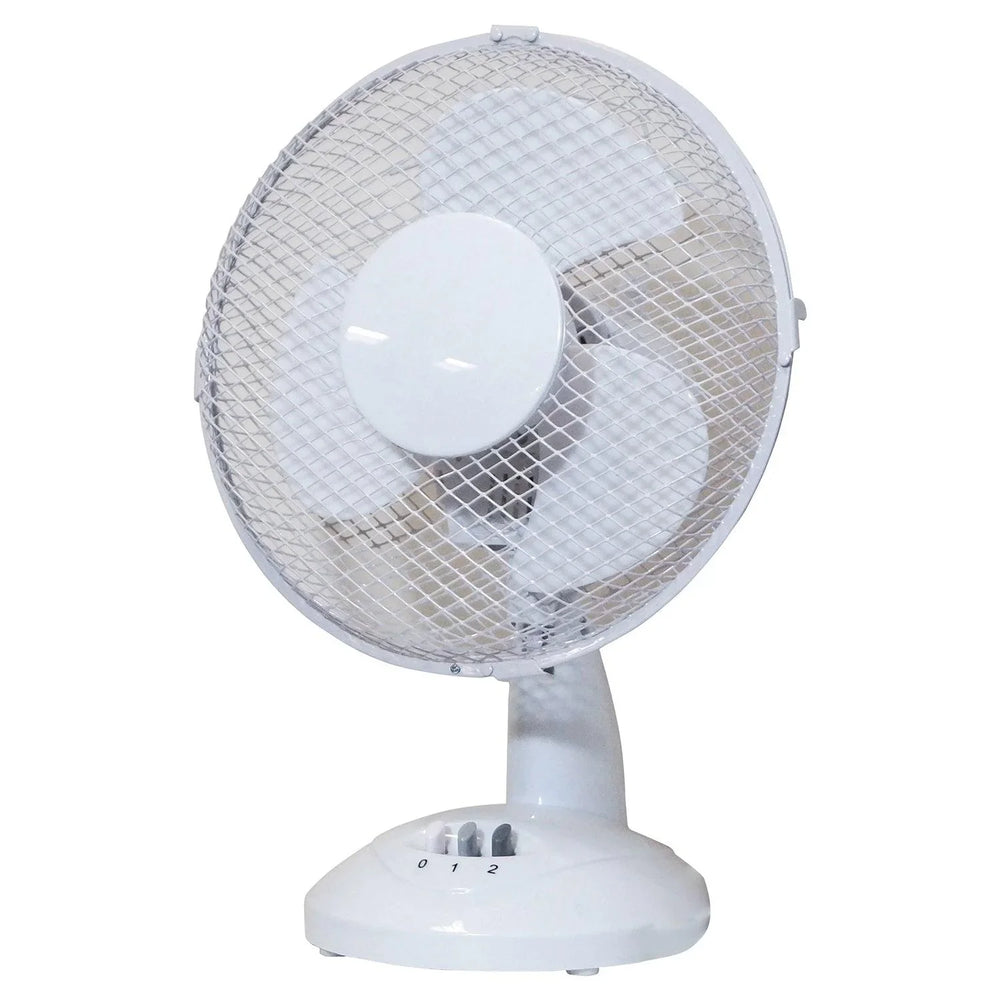 Prem - I - Air 9" 23cm White Oscillating Desktop Fan 2 Speed
