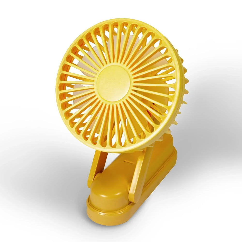 Prem - I - Air Yellow Mini USB Battery Rechargeable Hand and Desk Fan