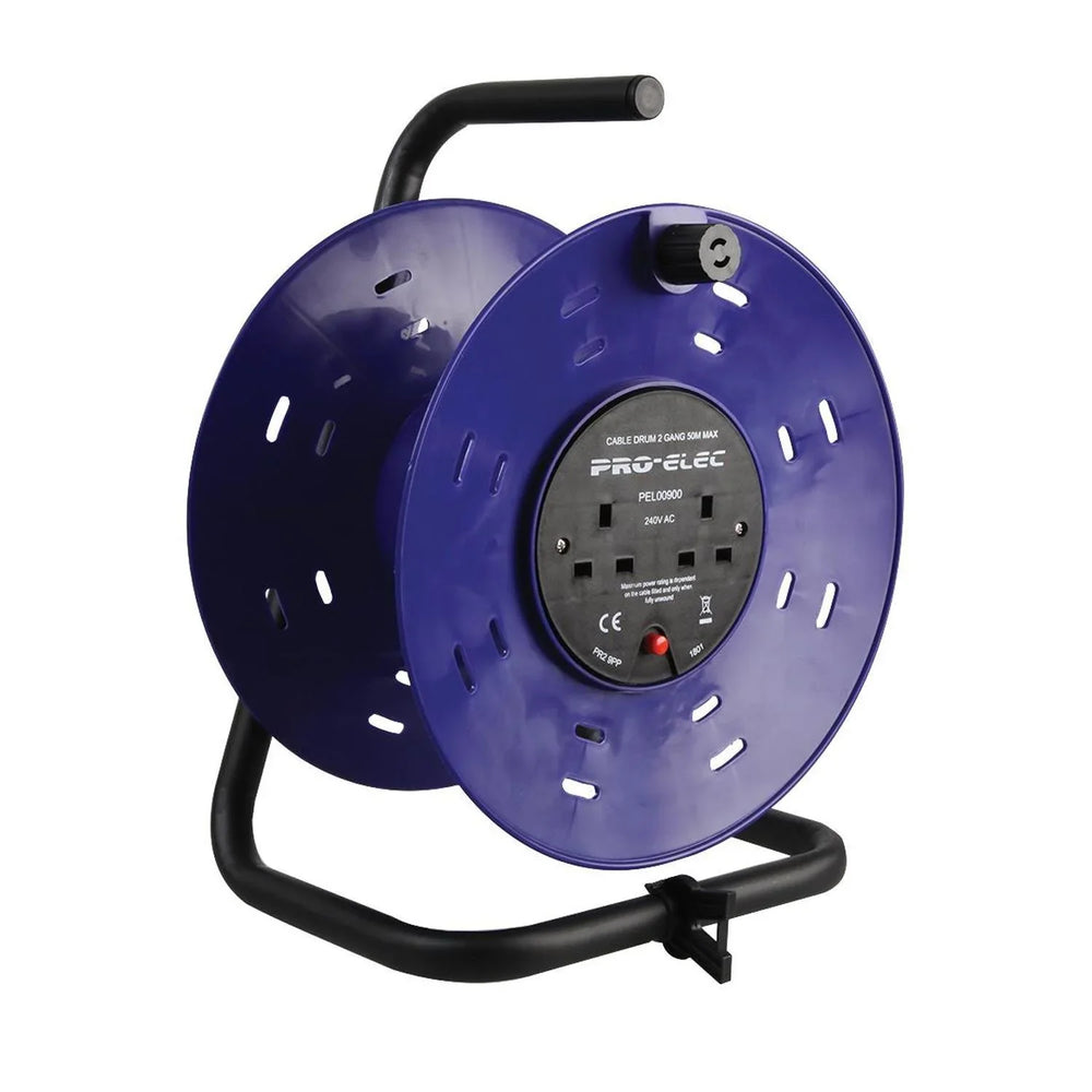 Pro Elec 2 - Gang Plastic Empty Cable Reel Drum, 280mm