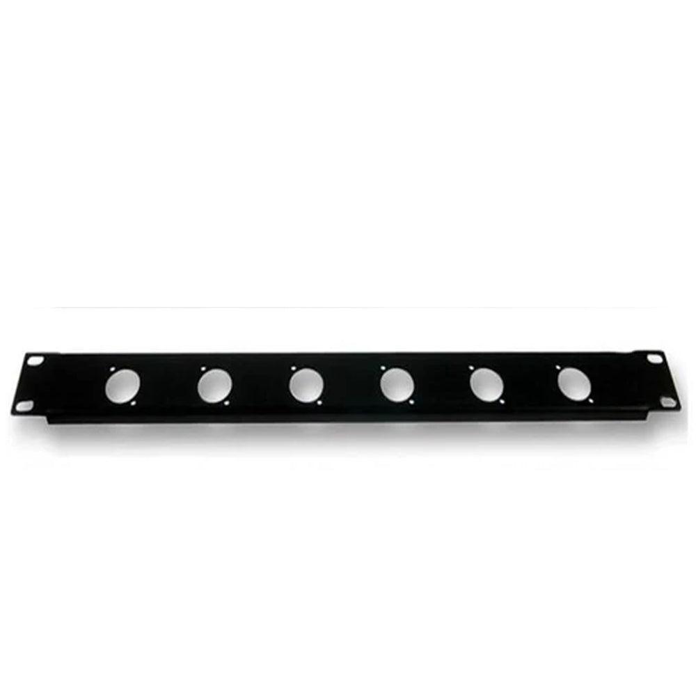 Pulse 1U Rack Panel Pre-Punched with D-Type holes 6 Holes - DY Pro Audio