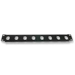 Pulse 1U Rack Panel Pre-Punched with D-Type holes 6 Holes - DY Pro Audio