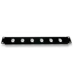 Pulse 1U Rack Panel Pre-Punched with D-Type holes 6 Holes - DY Pro Audio